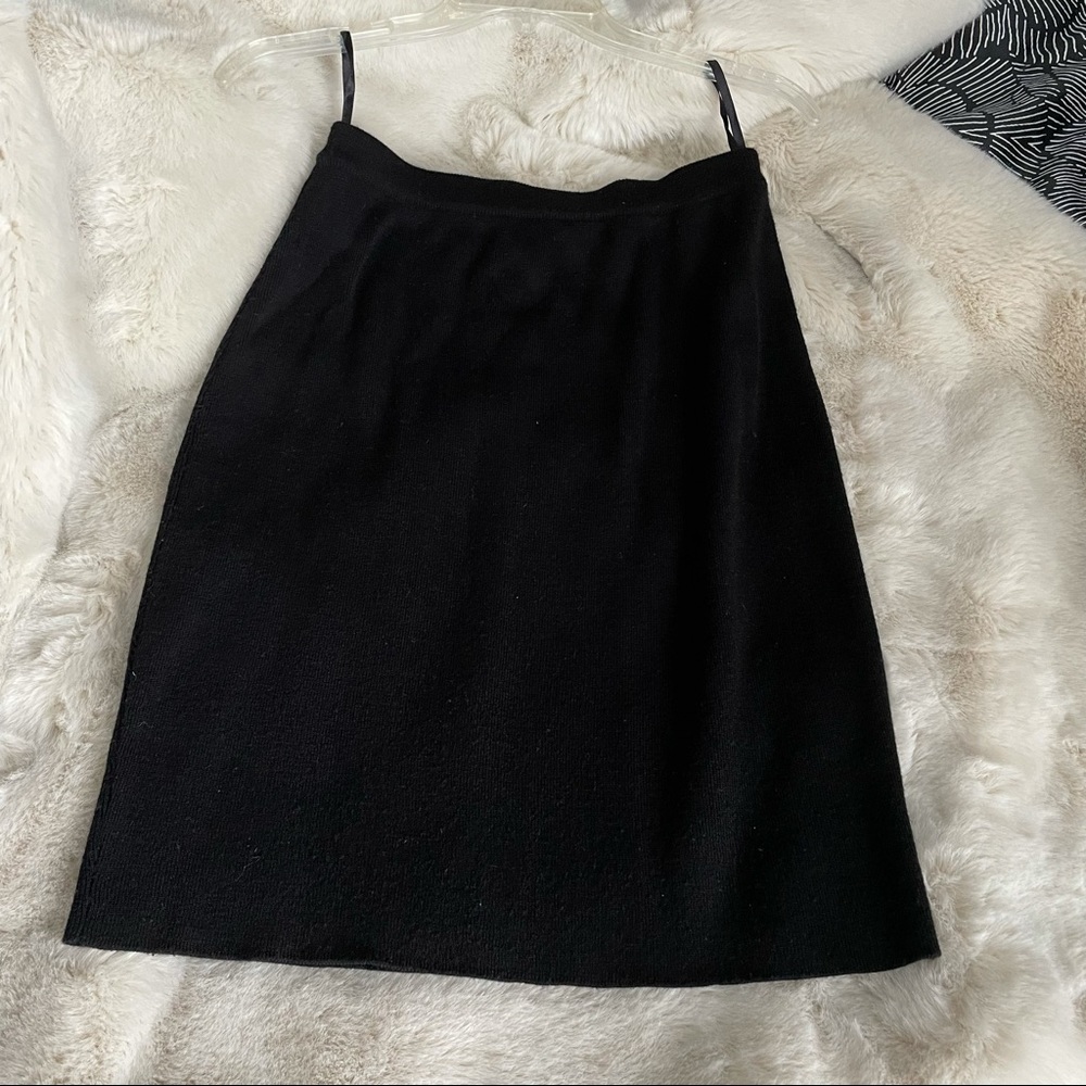 VTG Carole Little Wool Blend Knit Skirt - Picture 3 of 8